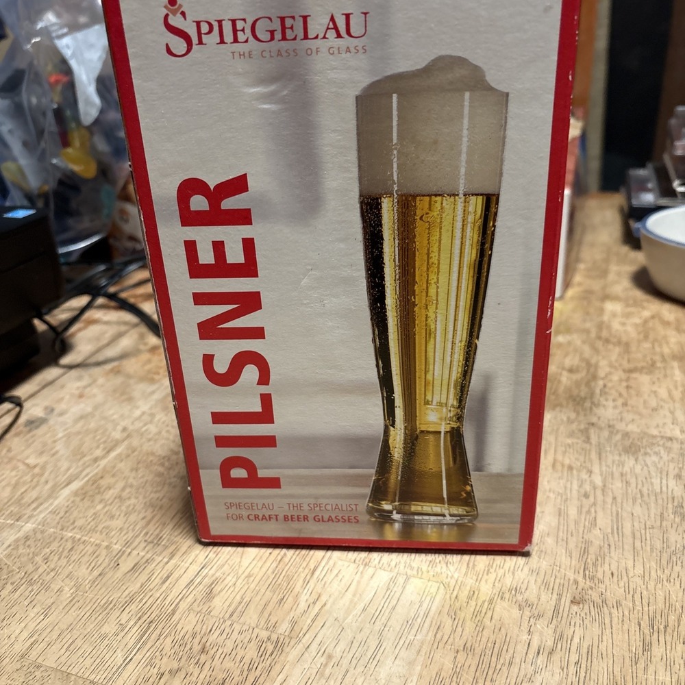 Spiegelau Beer Classics Pilsner Glasses Set of 2 Craft Beer 24.67 oz Clear Glass
